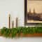 9ft. Pre-Lit Artificial Real Touch Norfolk Island Pine Garland with 50 Warm White LED Lights and Natural Look
